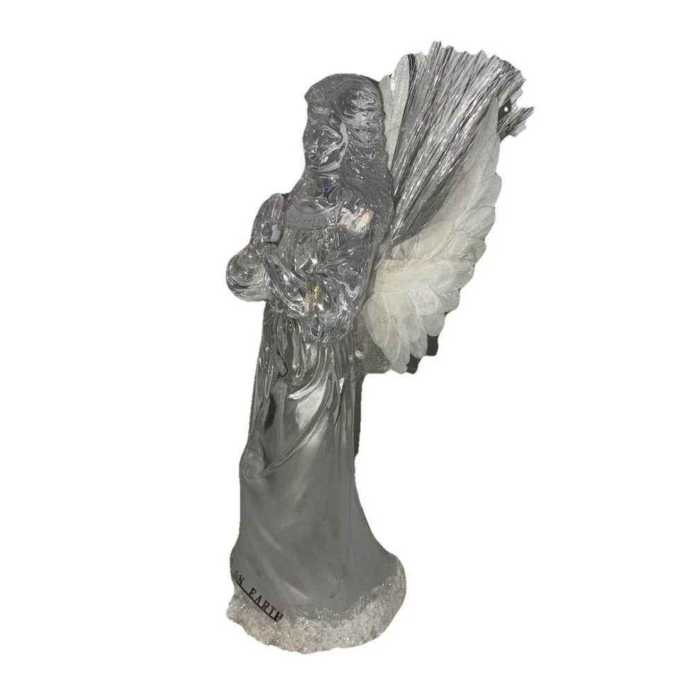 Vintage Avon Holiday Treasures Angel Glass 14